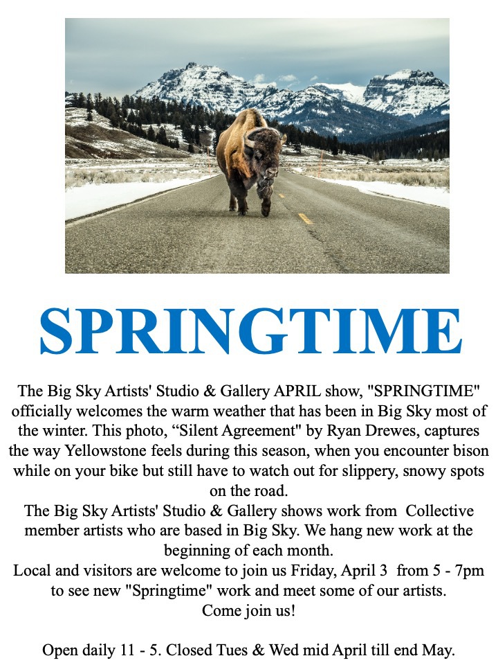APRIL FOCUS IS SPRINGTIME | Big Sky Artists Collective - Blog