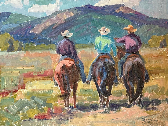 Nancy Rynes Artist New Work: Riding Out | Nancy Rynes - Blog
