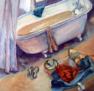 June 8, 2013 Another Claw Footed Bathtub Painting Done at The Trailing ...