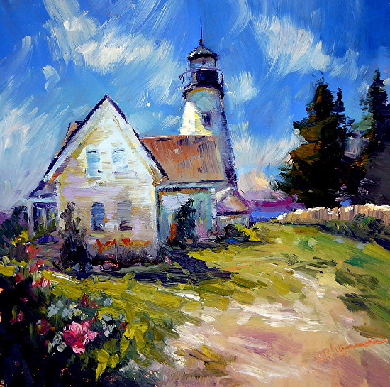 July 27, 2013 Three Paintings Completed Plein Air in Castine for Their