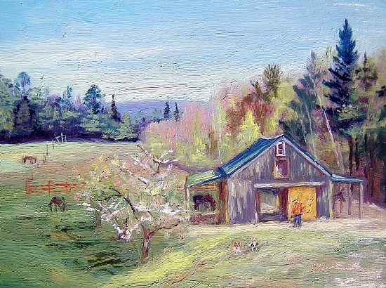 April 26, 2010 I painted today at Kathi Peter's Farm to finish my ...