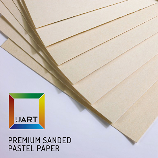 UArt Premium Sanded Pastel Paper Board - 18 x 24, Dark, 400 Grit