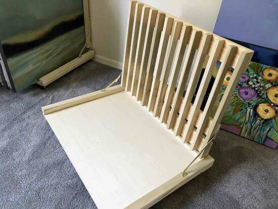 Build your own canvas storage rack | Filomena Booth - Blog