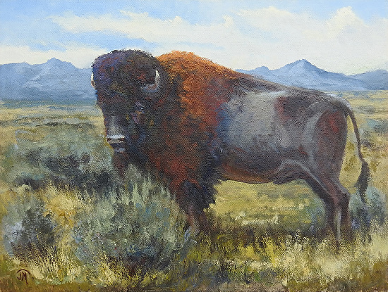 Buffalo Soldiers, Bison, and Skies | The Art of J.R. Monks