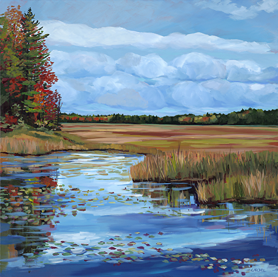 Maine Fall Landscape SOLD, thank you Littlefield Gallery | Caren Marie ...