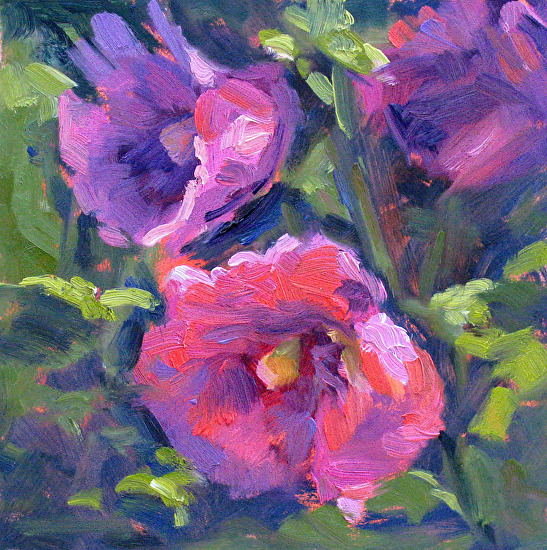 Day 4 Hollyhocks Too | Ginny Butcher Fine Art Blog