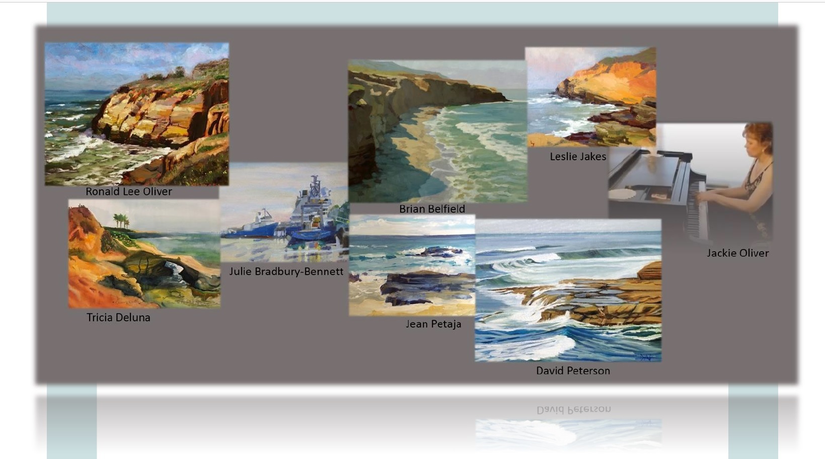 Point Loma Hervey Library Community Room Exhibition Paintings of the